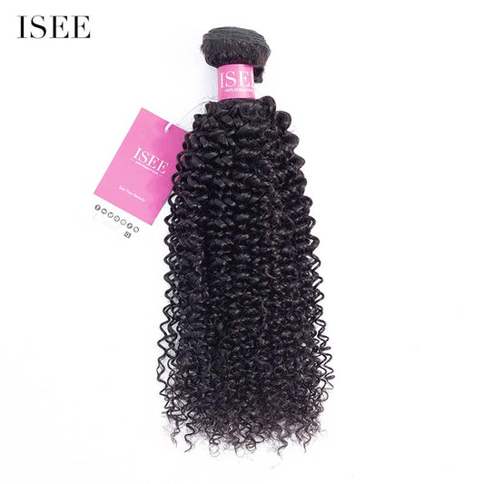 ISEE HAIR Mongolian Kinky Curly Bundles 10A Grade 100% Human Virgin Hair unprocessed